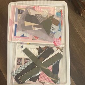 Creative Memories Scrapbooking Kit with Pink and Green Accents